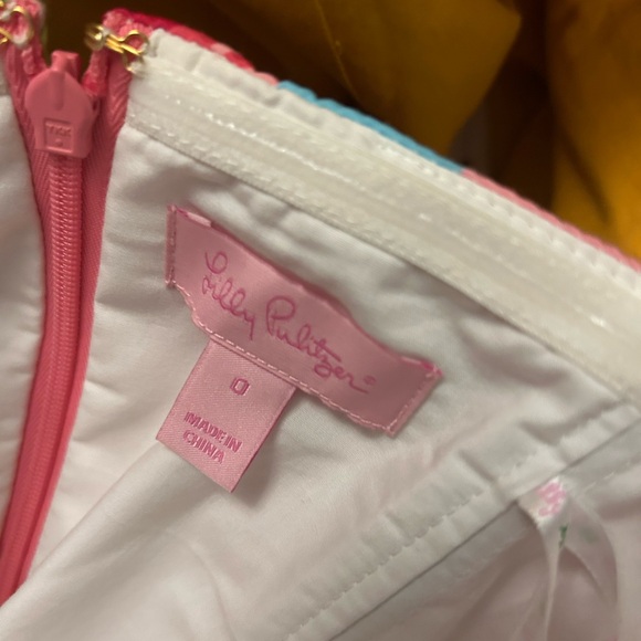 Lilly Pulitzer strapless First Impressions Blossom Dress size 0 - Picture 6 of 6